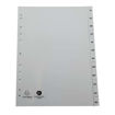 Picture of A4 RECYCLED PLASTIC DIVIDERS GREY JAN -DEC X12
